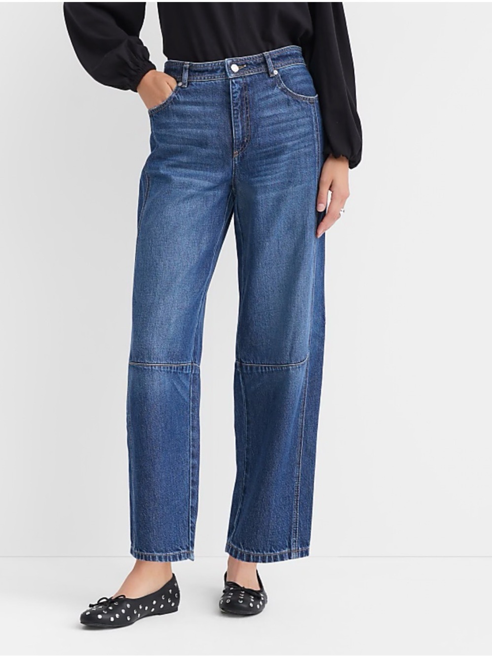 LOFT Midwash Straight Leg Jeans